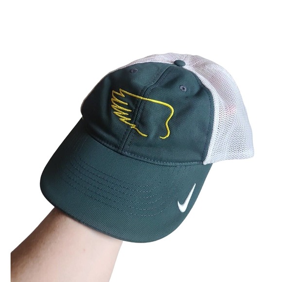 Nike Other - Nike Golf Green White FlexFit Mesh Back Outdoor Baseball Hat Adult One Size
